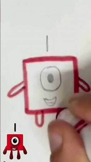 Drawing Numberblocks Character No.1 | Fun & Easy Step-by-Step | Drawing video