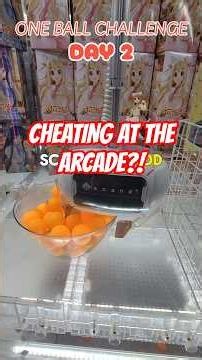 CHEATING On The One Ball Challenge?! #arcade #clawmachine #cranegame #round1arcade #arcadegames