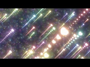 Rainbow Heart Shaped Shooting Star Comets Flying in Outer Space Sky 4K UHD 60fps 1 Hour Video Loop
