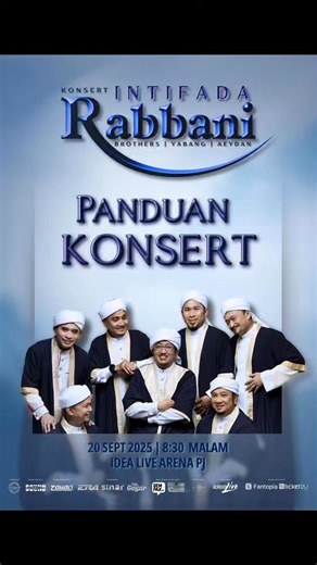 ANDA DAH BERSEDIA KE KONSERT INTIFADA RABBANI, JOM KITA BACA INFO PANDUAN KE KONSERT INTIFADA RABBANI | Rabbani