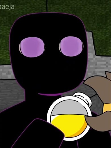 Enderman frees Bee #minecraft