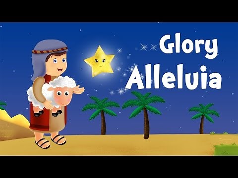 Glory Hallelujah (christmas song for kids with lyrics to learn French)