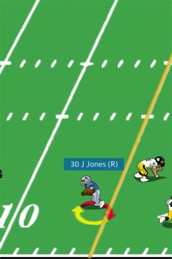 1983 Steelers vs Lions (highlight) James Jones touchdown run.