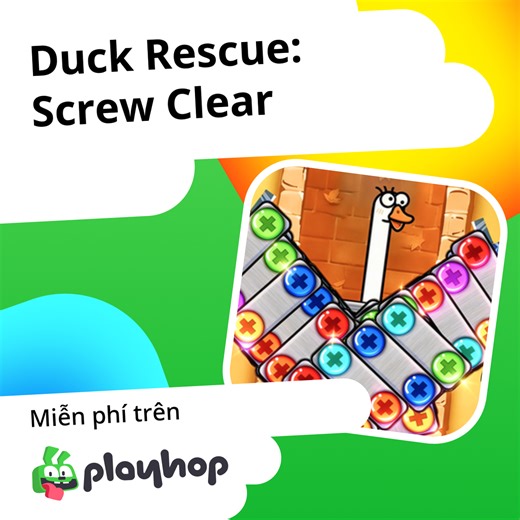 Duck Rescue: Screw Clear: Chơi trực tuyến miễn phí trên Playhop