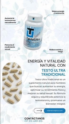 Testo Ultra Tradicional – Energía y Vitalidad Natural