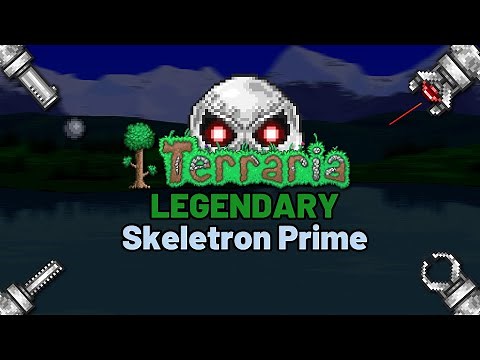 The EASIEST Way to Beat LEGENDARY MODE Skeletron Prime In Terraria!!!