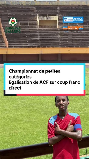 Égalisation de ACF sur coup franc direct – Championnat petites catégories
