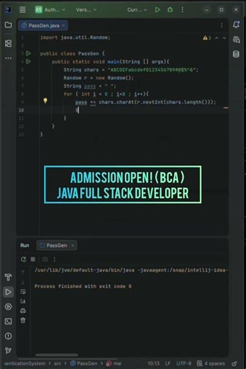 Password Generator in Java 🔐 | 10 Lines Only !
