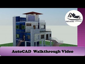 How to create walkthrough in AutoCAD||Walkthrough in Autocad tutorial|| 3D house animation video...