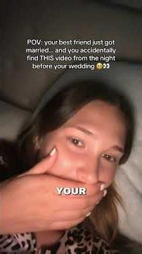 found this now after her wedding... we were just having a sleepover, doing what we always do, making