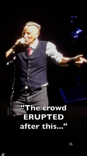 Bruce Springsteen just said this in Philly...