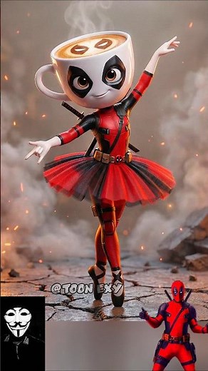 Superheroes But Ballerina Cappuccina 😧🥰☕💕| Marvel and DC All character #marvel #spiderman #shorts