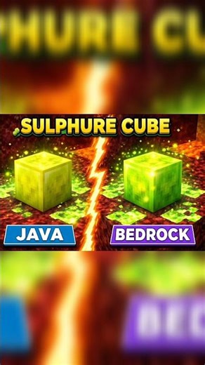 🔥 Sulphure Cube in Minecraft! Java vs Bedrock 🔥