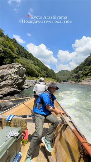 🚤 Enjoy a Traditional Boat Ride in Arashiyama, Kyoto! Our friendly boatmen speak English — so don’t be shy, talk with them during the ride! Ask about the river, their stories, or local tips. It’s more than just a ride — it’s a fun and cultural connection 🇯🇵💬 ———————————— The Hozugawa River Boat Ride operates as usual, even on rainy days. You can board from JR Kameoka Station and enjoy a peaceful journey through nature. Advance reservations are available, but walk-ins are also welcome. Feel f