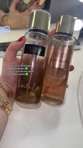Victoria's Secret Vanilla Lace vs Bare Vanilla Perfume Comparison