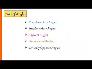 Pairs of Angles