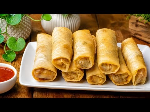 Crispy Vegetable Spring Rolls । Street Style Vegetable Spring Rolls at Home