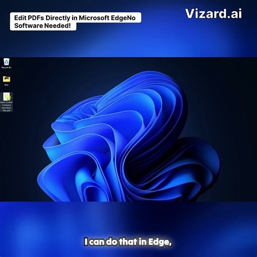 Edit PDFs Directly in Microsoft Edge—No Software Needed!