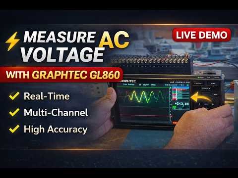 GRAPHTEC JAPAN ⚡ AC Voltage Measurement using Graphtec GL860 Data Logger