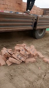 6.8K views | Unloading of bricks #machine #engineering...