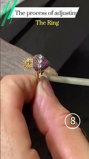 The process of adjusting -the Ring #925sterlingsilverwholesale #jewelrymaking