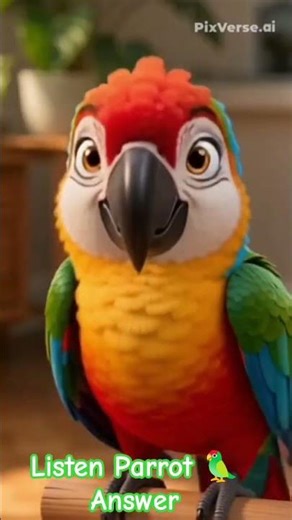 Parrot 🦜 Answers Barking Dog 🐕 | Funny Animal Conversation 😂 #shorts #trending, #shortsfeed