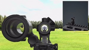 Feyachi V30 2 MOA Red Dot and M37 Magnifier Combo - 1.5X to 5X Magnification, 10 Brightness Levels, Absolute Co-Witness, Flip-to-Side Mount