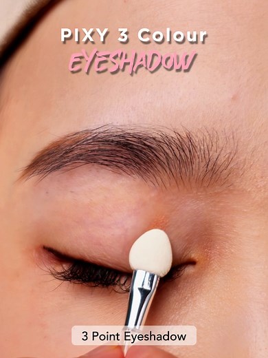 Get Creative with PIXY 3 Colour Eyeshadow!