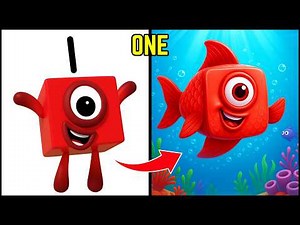 🔢 Numberblocks Reimagined as Fish! 🐠 Underwater Math Adventure for Kids 🌊