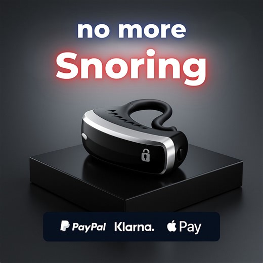 😴 Tired of waking up to your own snoring — or your partner’s? The SnoreSolver uses gentle AI-powered impulses to train your throat muscles, so you both sleep soundly again. | SnoreBlocker