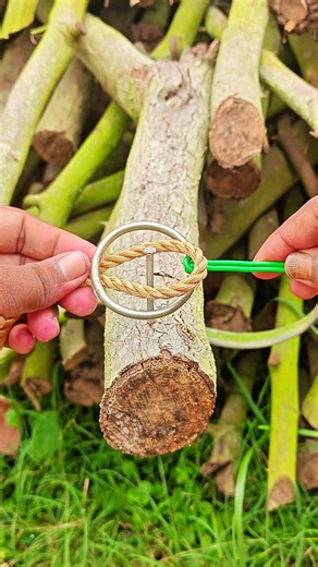 Smart Rope Hack Using Metal Ring ✅💡 #shorts #lifehack #viral