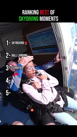 Ranking Best Skydiving Moments☁️🪂 #ranking #best #skydiving