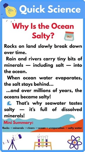 Quick Science | Why Is the Ocean Salty?