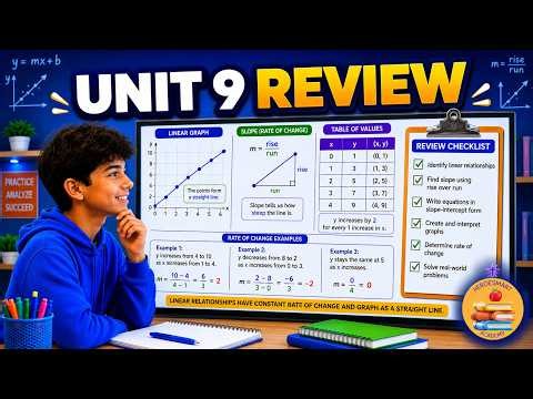 Unit 9 Review: Linear Relationships & Slope | Grade 8 Math Week 30 Day 1