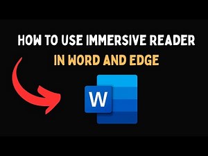 How to use Immersive Reader in Word and Edge