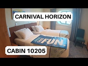 Carnival Horizon Cabin 10205 Category 4J - Interior Stateroom with Picture Window