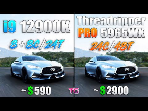 Threadripper PRO 5965WX vs Core i9 12900K - Test in 10 games