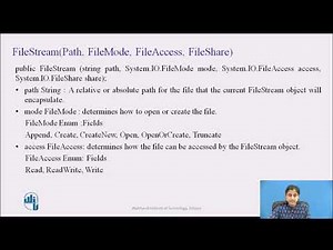 Files and Streams in C#.NET