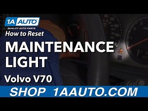 How to Reset Maintenance Light 00-07 Volvo V70