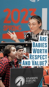 1.4M views · 21K reactions | If you can't agree that innocent human lives are worthy of respect and protection, you need to rethink your position. | Students for Life of America | Facebook