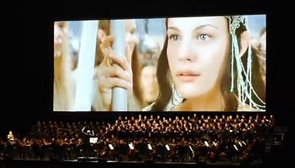 Lord of the rings with live concert - Video