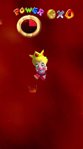 Baby PEACH Burns in LAVA🔥 #mario #sonic #supermariobros #supermario #shorts #funny #memes #peach