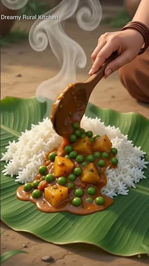 Fresh Green Peas Curry 🫛 | Traditional Village Recipe | Clay Stove Cooking #seasonalcooking