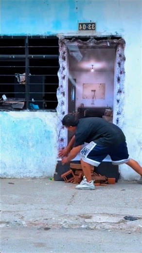 Bhaiya took out the door of an African woman's house.