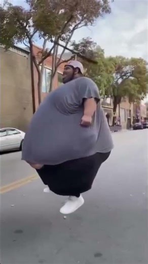 Fat Man Flying With a Fan on His Head 😱 | Funny Flying Man #viral #shot