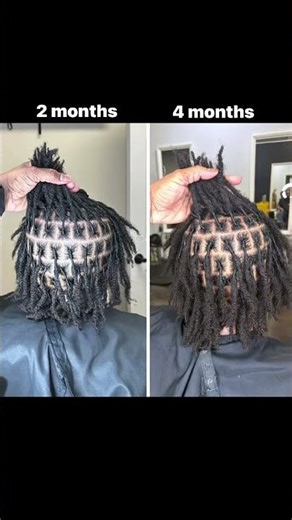 2 month old starter locs vs 4 month old starter locs