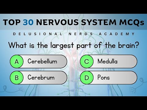 Nervous System 30 MCQs | Easy to Hard