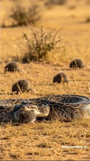 South African reticulated python vs porcupine #wildlife #snake #wildliferescue .
