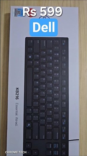 Dell Keyboard KB216 Unboxing with Optical Mouse Wired USB type A