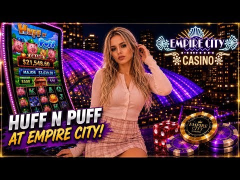 Trying my LUCK 🍀 on HUFF N PUFF BONUS at Empire City Casino!